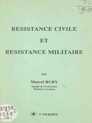 cover image of Résistance civile et résistance militaire